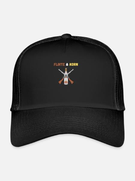 Jäger Flinte Korn - Trucker Cap - Schwarz/Schwarz