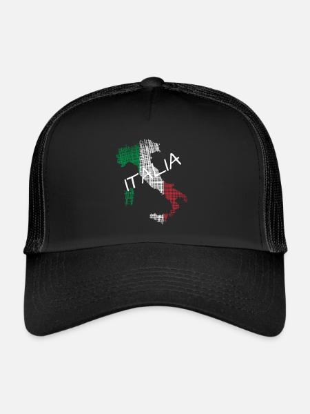 Italia italia - Trucker Cap - Schwarz/Schwarz