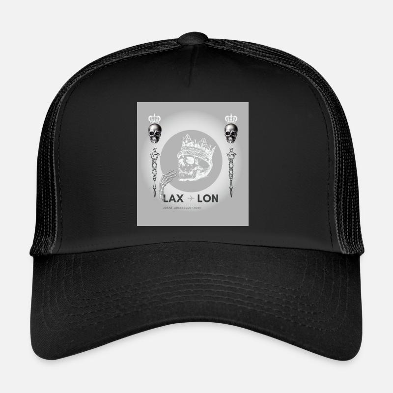 Traveller Skull in Silver Trucker Cap