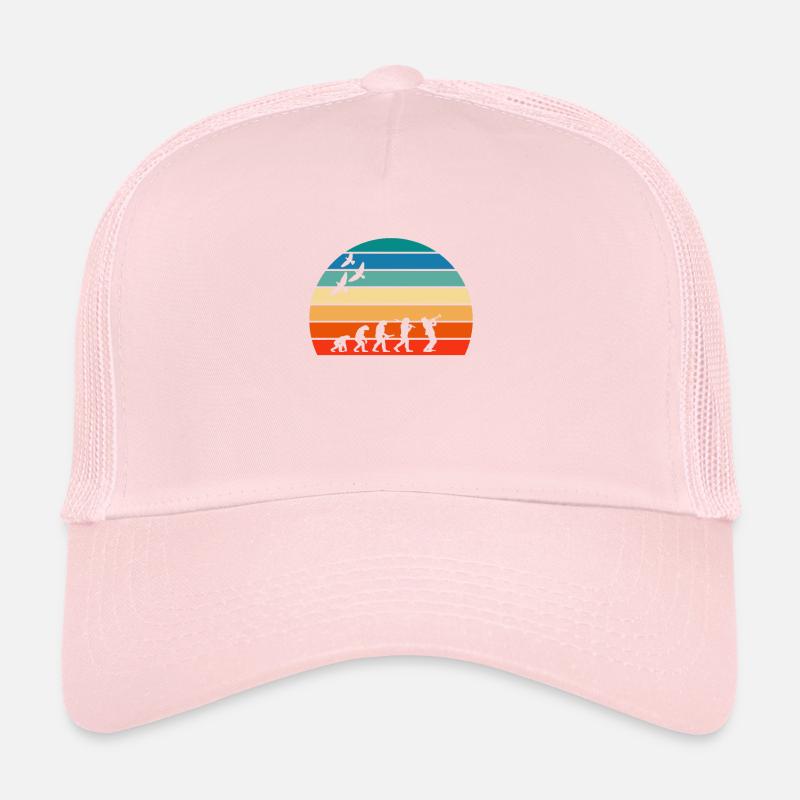 retro vintage sunset evolution SAXOPHONE Trucker Cap