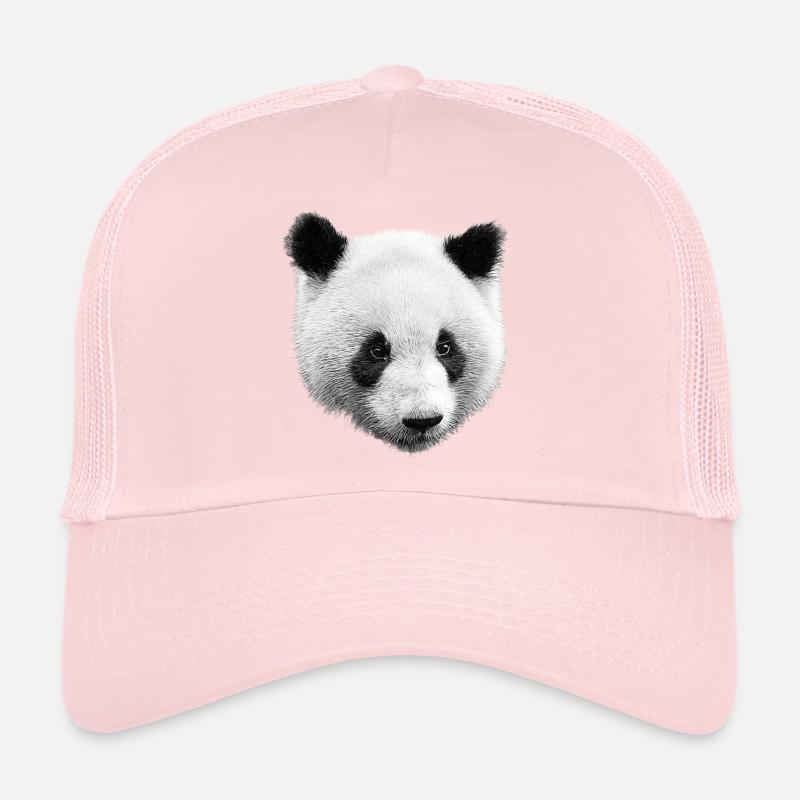 Panda Noir Blanc Casquette trucker 