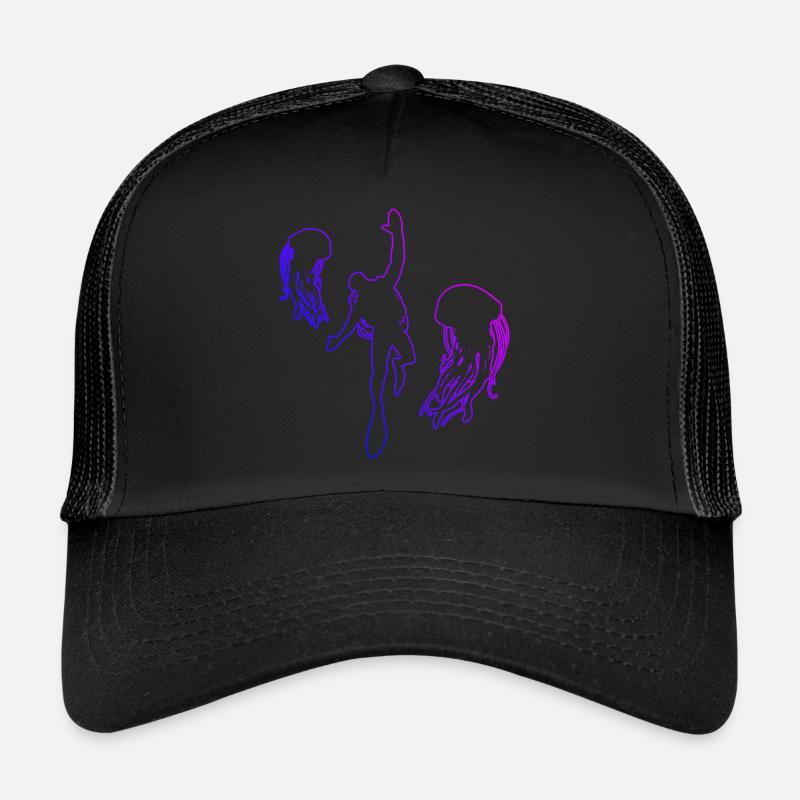 Plongée Plongée Plongée sous-marine Plongée libre Casquette trucker 