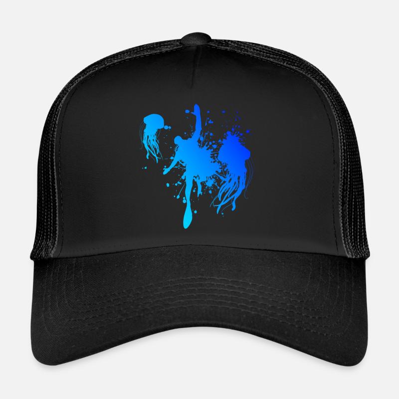 Scuba Taucher Diving Diver Scuba Tauchen Trucker Cap