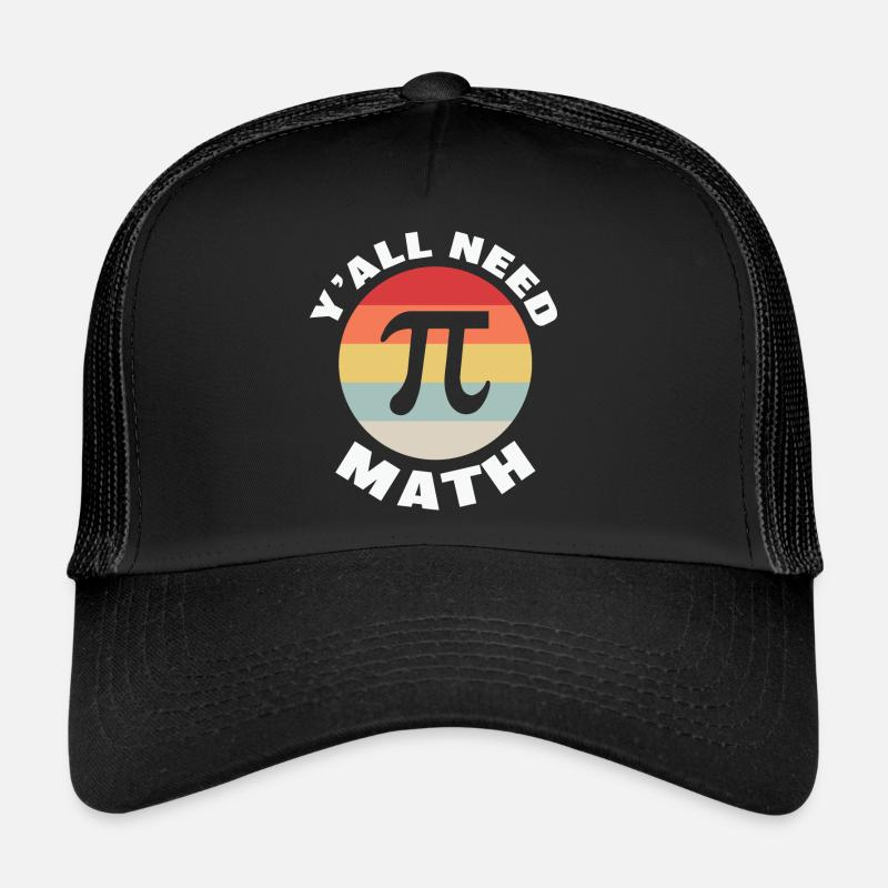 Math Teacher y'all need math - Trucker Cap - Schwarz/Schwarz