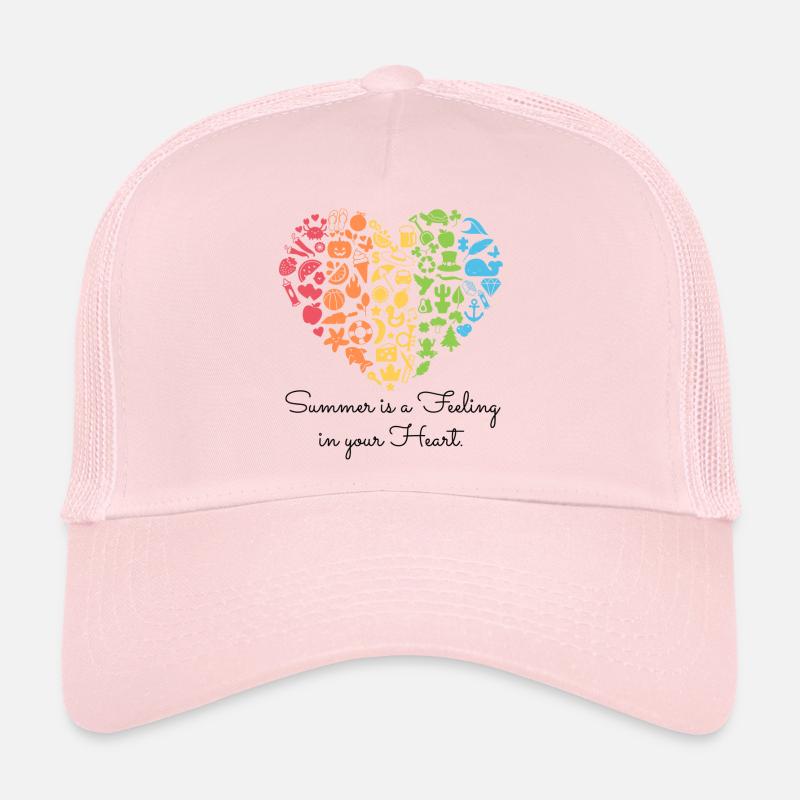 Summerfeeling - schwarzer Text Trucker Cap