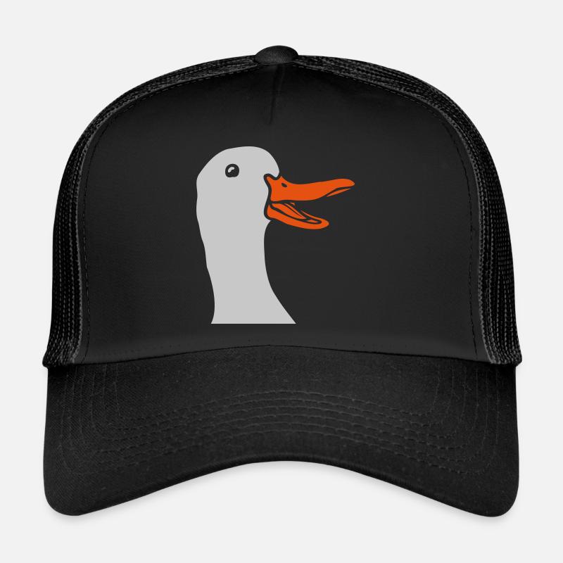 Lustige Comic Gans Kopf Trucker Cap