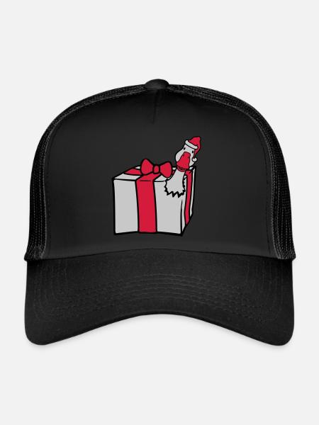 L’oie éclate de cadeau - Casquette trucker  - noir/noir - Devant