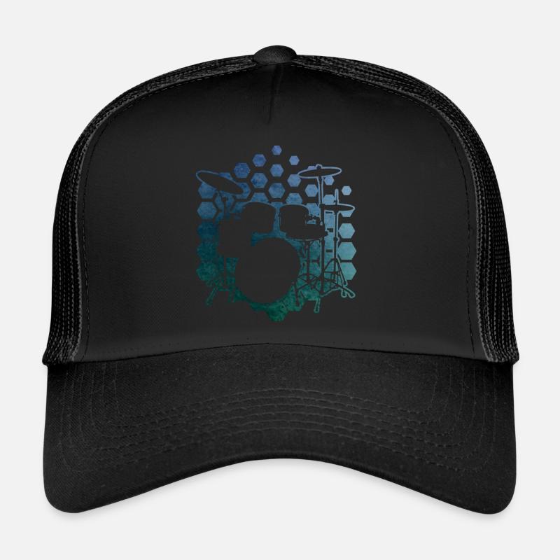Drummer Drumming Drum Kit Trucker Cap