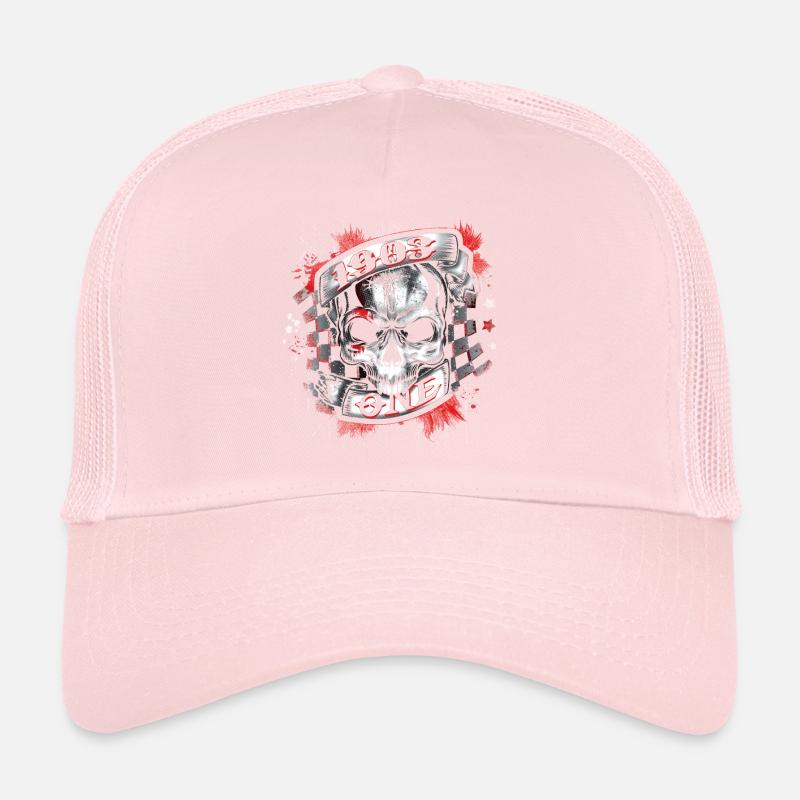 1903 One - Biker Skull Trucker Cap