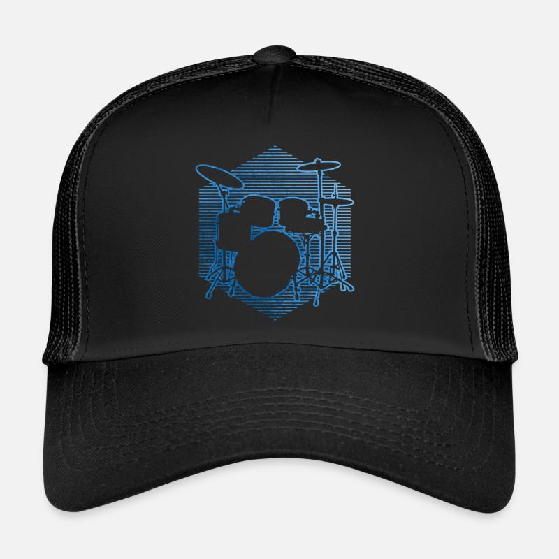 Drum Kit percussionist drummer Trucker Cap