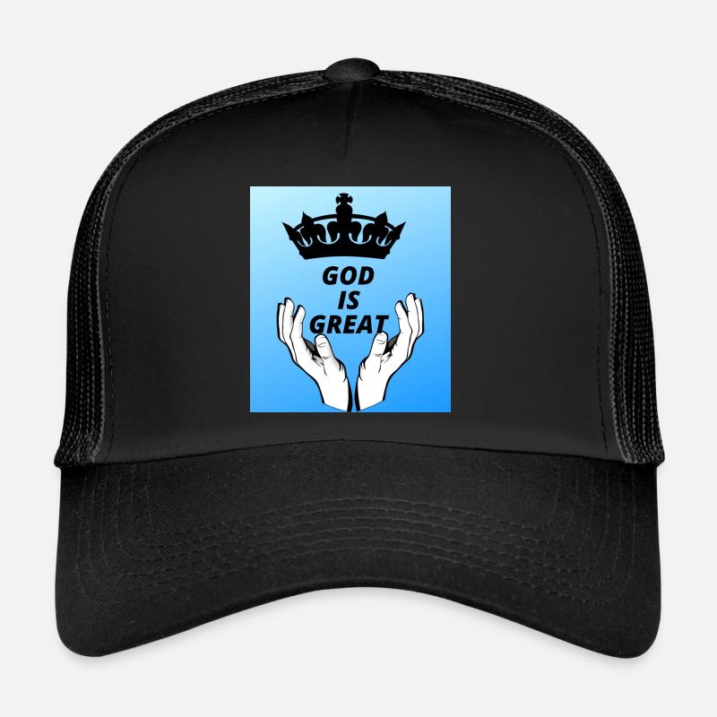 GOD 4 - Casquette trucker - noir/noir