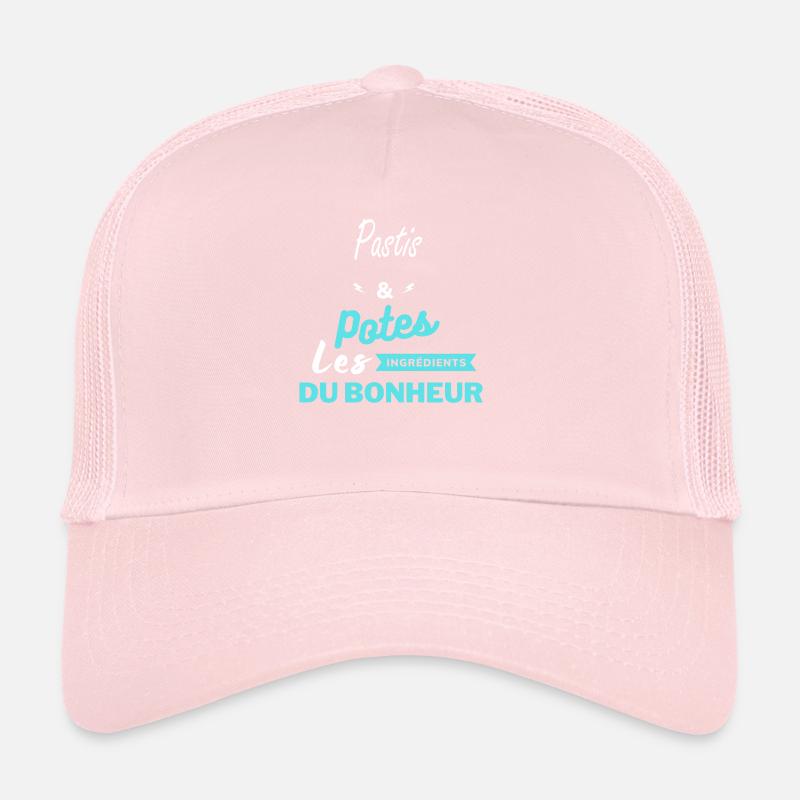 potes les ingrédients du bonheur Pastis Casquette trucker 