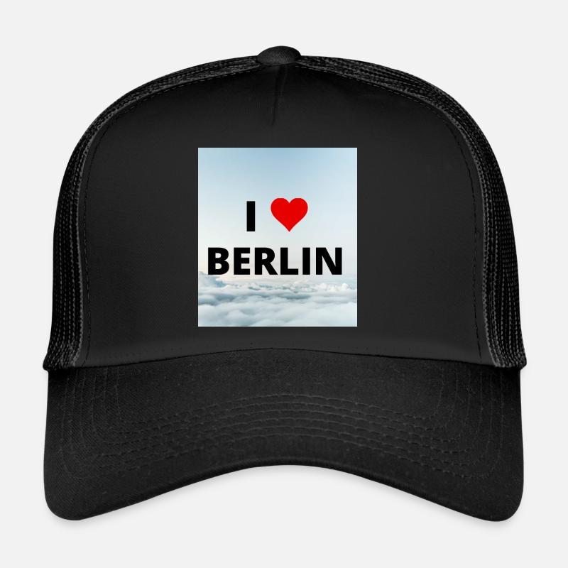 I LOVE BERLIN - Casquette trucker - noir/noir