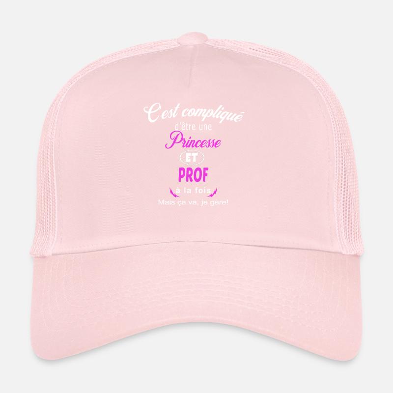 c'est compliqué princesse et prof Casquette trucker 