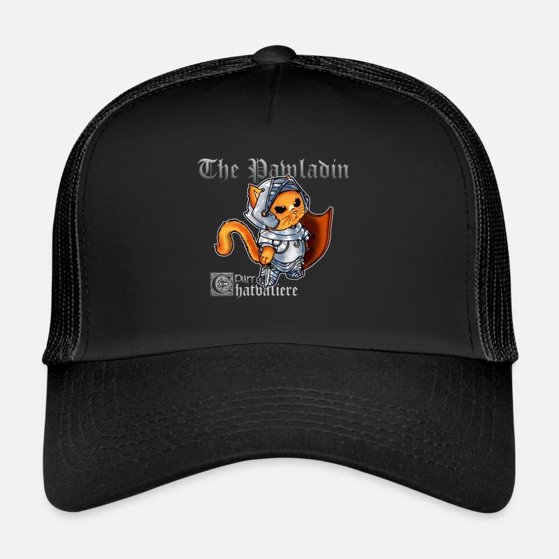 Süße Katze Paladin Ritter mit Schwert Trucker Cap