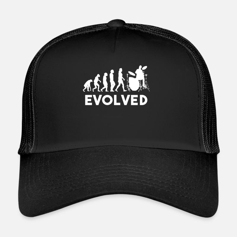 Drummer Drums Evolution - Casquette trucker  - noir/noir