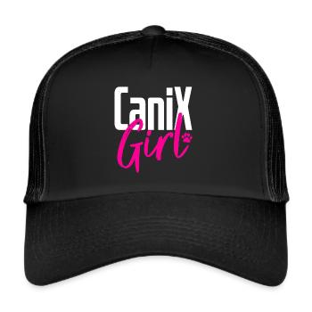 Hundesport Dogtrekking Laufen mit Hund Canicross - Trucker Cap - Schwarz/Schwarz - Vorne