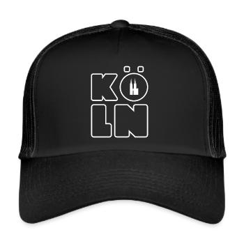 Cologne Graphique Carnaval Souvenir Carnaval Cologne - Casquette trucker  - noir/noir - Devant