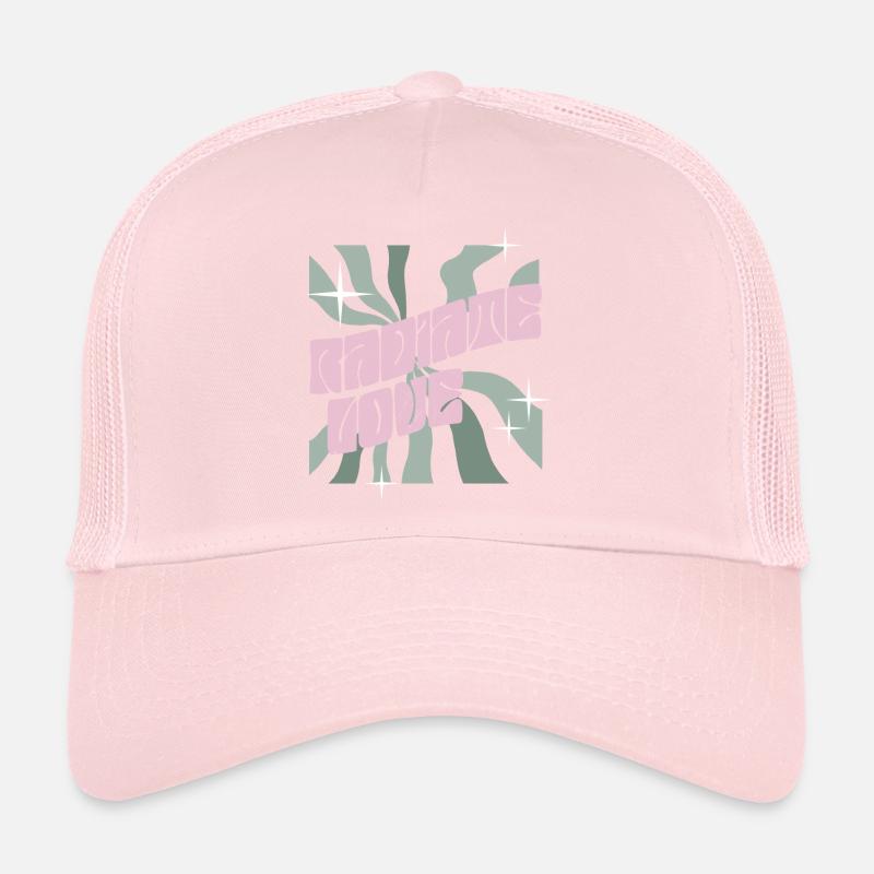 Radiate Love Black Trucker Cap