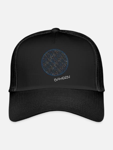 Bayern Bavaria - Trucker Cap - Schwarz/Schwarz