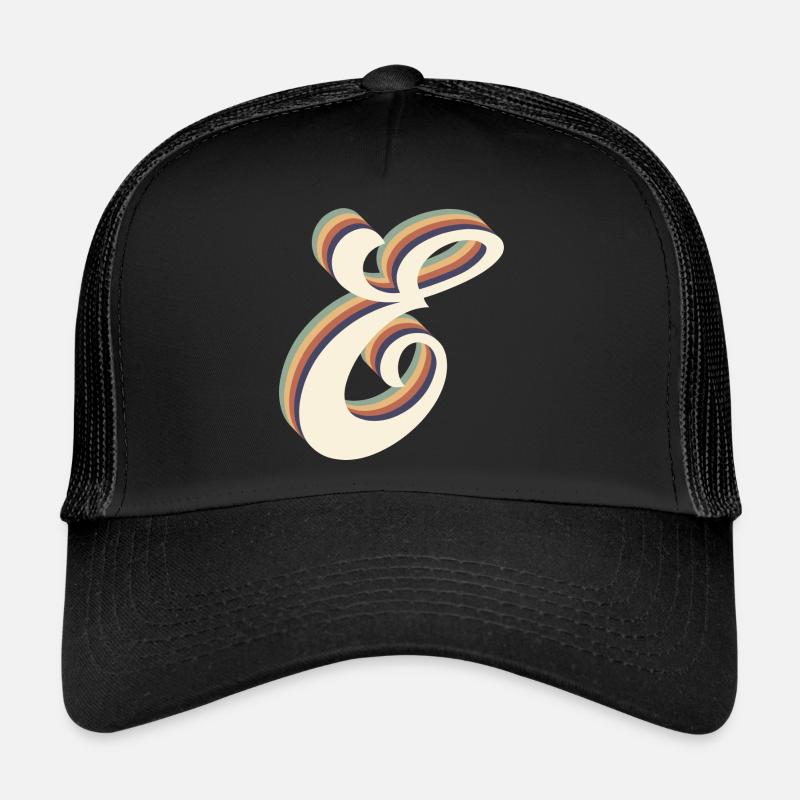 lettre e Casquette trucker 