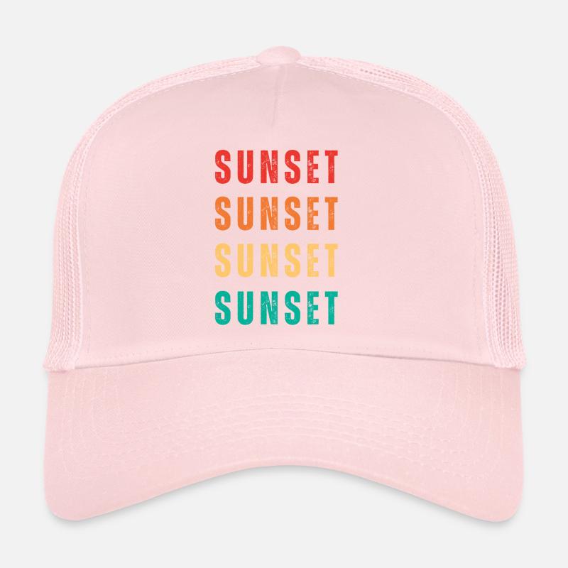 Coucher de soleil Casquette trucker 