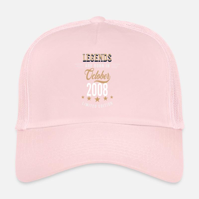 Legends are born in October 2008 Trucker Cap