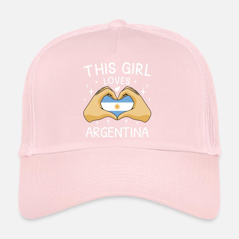 Drapeau de l’Argentine Amérique du Sud Drapeau argentin Casquette trucker 