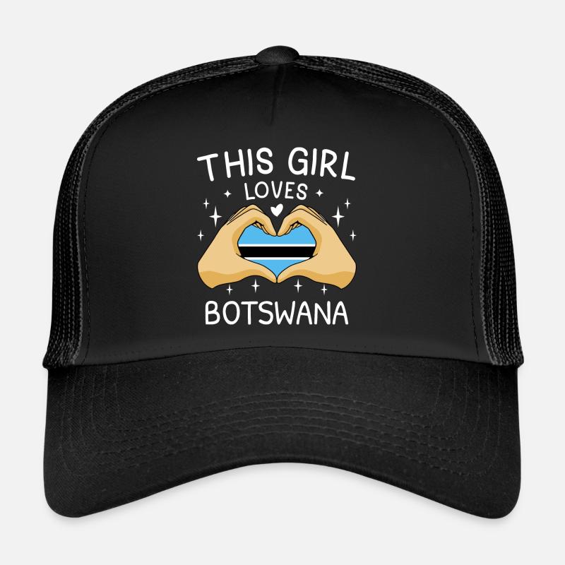 Drapeau du Botswana Drapeau du Botswana Afrique Casquette trucker 