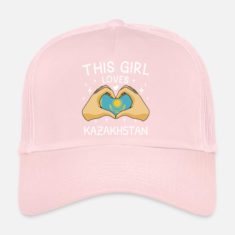 Drapeau du Kazakhstan Drapeau du Kazakhstan Casquette trucker 