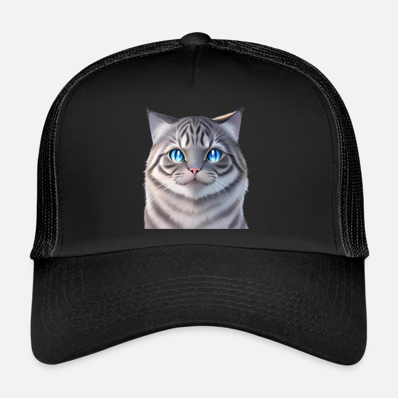 Le chat blanc Casquette trucker 