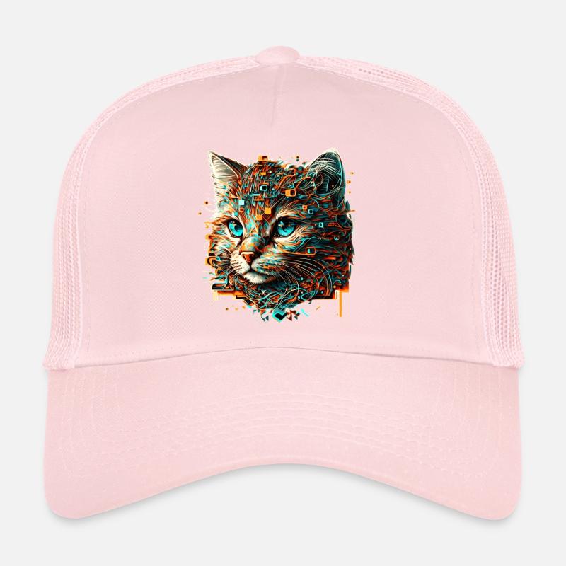 Tête de chat d’un jeune chaton en tant que bébé chat Casquette trucker 