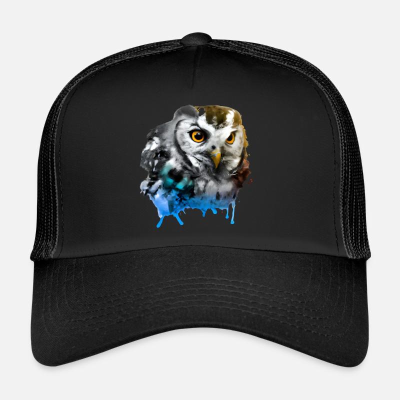 Hibou coloré Casquette trucker 