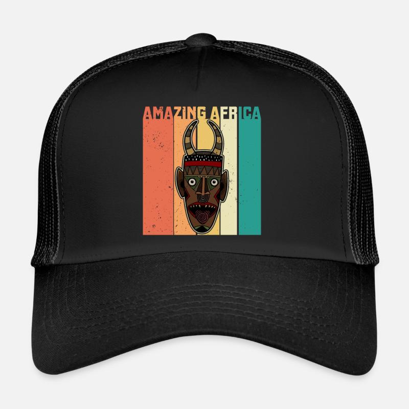 Afrika Maske Afrikanisch Afro Geschichte Trucker Cap