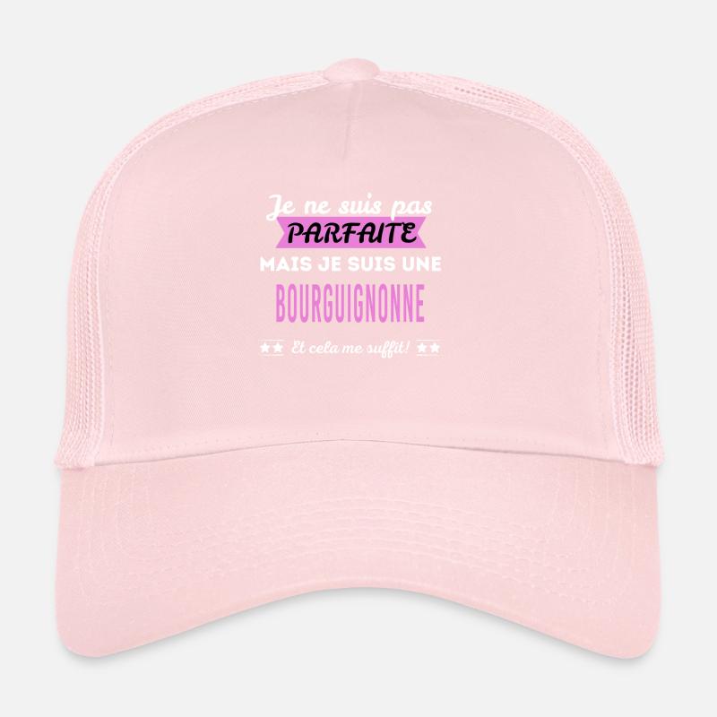 Je ne suis pas parfaite Bourguignonne Casquette trucker 