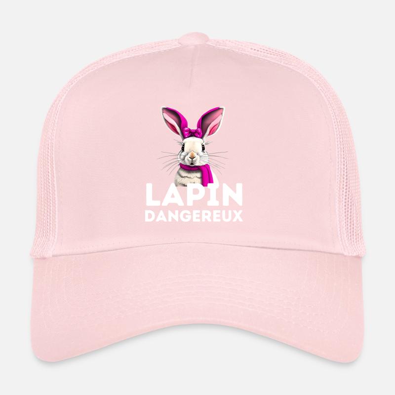rabbit funny tshirt happy easter day Trucker Cap
