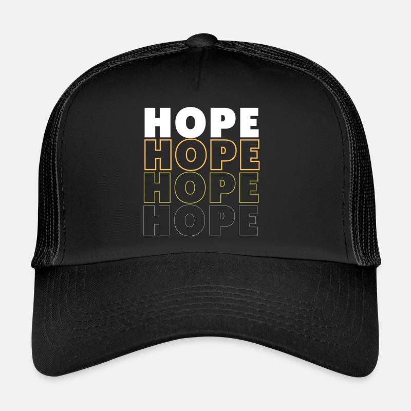 Hope - Trucker Cap - Schwarz/Schwarz