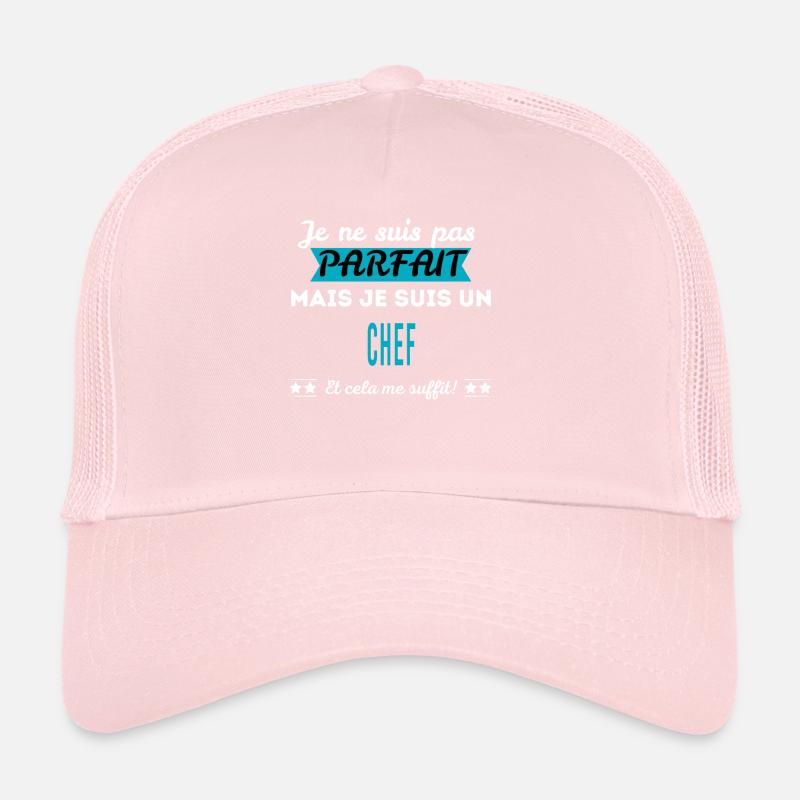 Je ne suis pas parfait CHEF Casquette trucker 