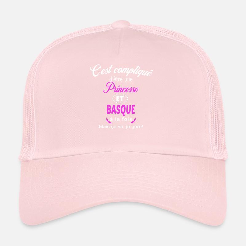 c'est compliqué princesse et Basque Casquette trucker 