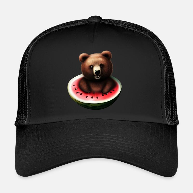 Ours dans une pastèque Casquette trucker 