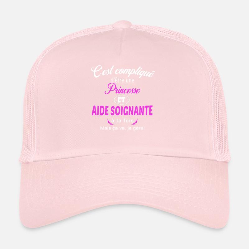c'est compliqué princesse et aide soignante Casquette trucker 