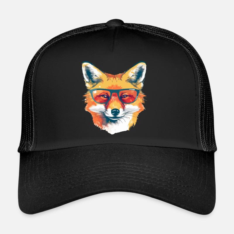 Rex le renard à lunettes Casquette trucker 