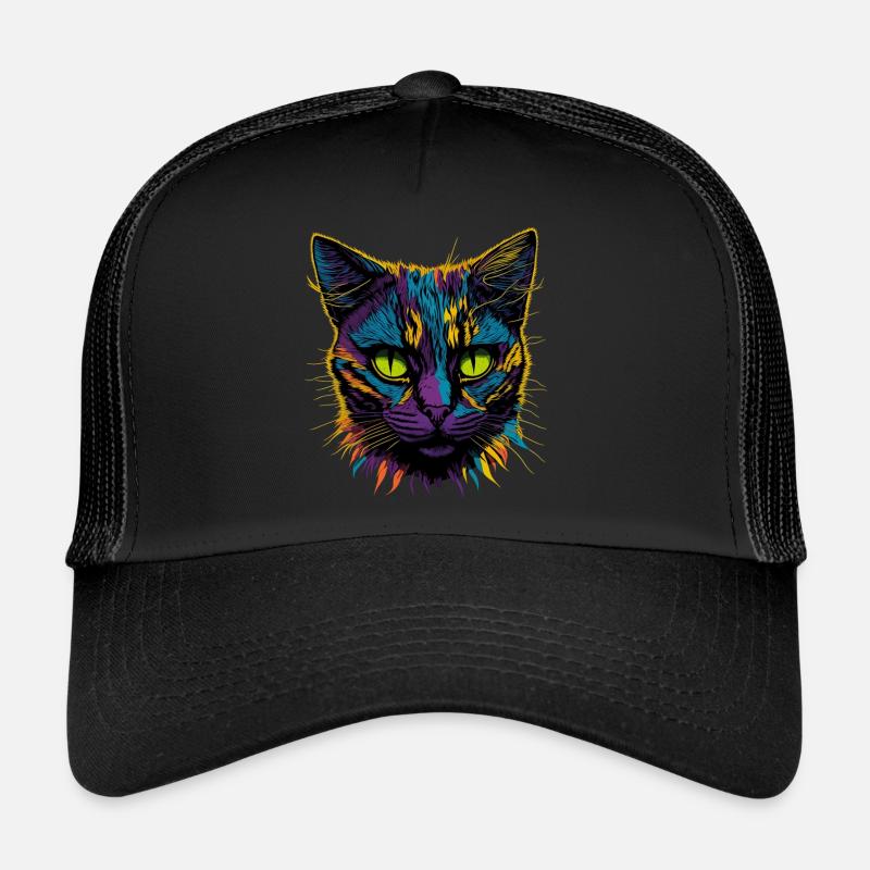Pop Art Cat Trucker Cap