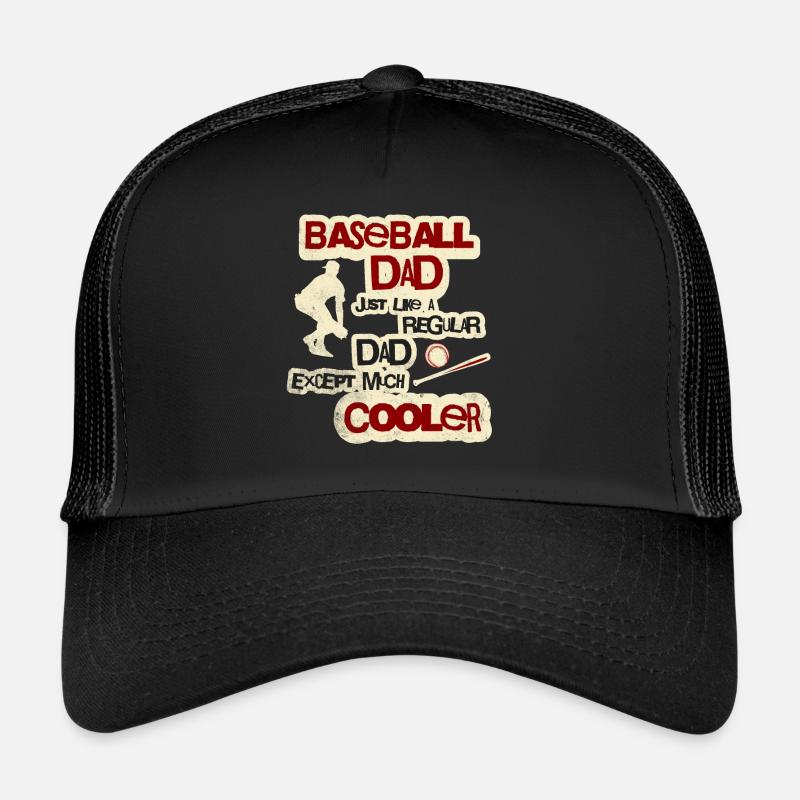 Cool Baseball Dad - Trucker Cap - Schwarz/Schwarz