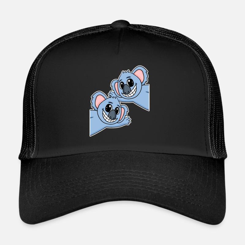 Koala Koalas - Casquette trucker  - noir/noir