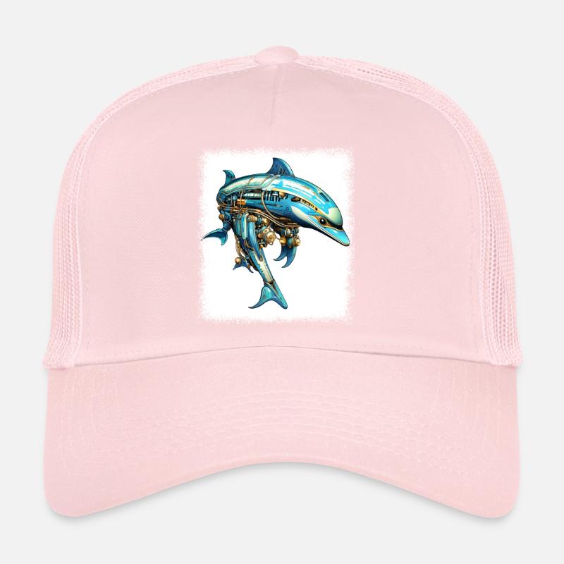 Caribbean Dolphin Lover Aquatic Environment Trucker Cap