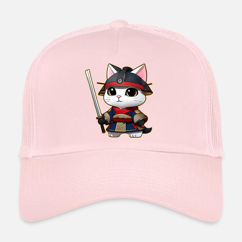Niedliche Samurai Katze Trucker Cap