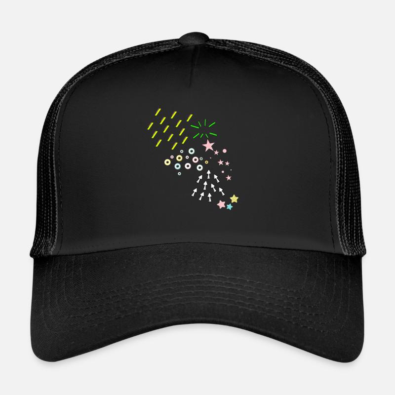Muster, abstrakt,retro, vintage, 90 er Trucker Cap