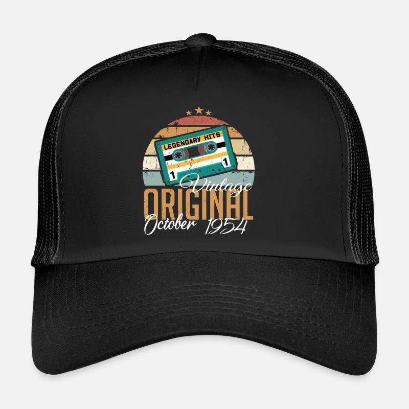 October 1954 Birthday present 1954 October Trucker Cap