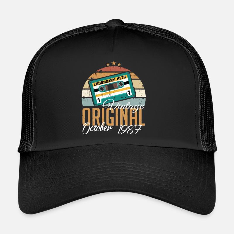 Octobre 1987 Cadeau d’anniversaire 1987 Octobre Casquette trucker 